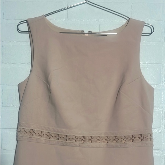 Ann Taylor Womens Dress Elegant Sleeveless Light Pink Sheath Dress Cocktail 8P - Picture 2 of 6